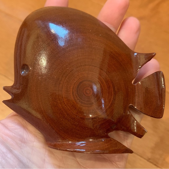 New Medford Mahogany Creations Genuine Barbados Mahogany Wood FISH and SAILBOAT - Picture 3 of 16